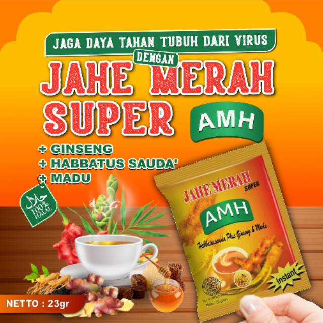 Jahe Merah Amanah AMH Sachet