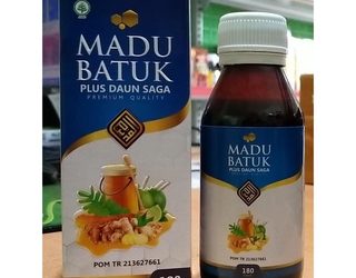 Madu Batuk plus Daun Saga dan Gamat Emas