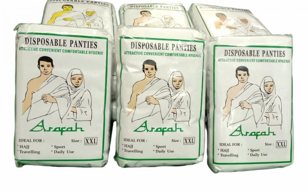 Celana dalam kertas untuk haji / Umroh  Disposible Panties ARAFAH