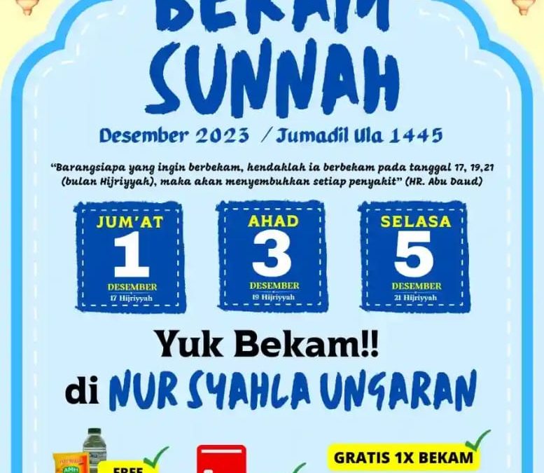 Jangan Lewatkan Bekam Sunnah: Amalan yang Menyehatkan Tubuh dan Jiwa